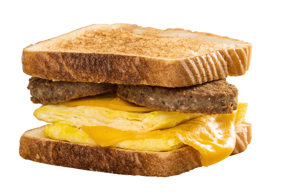 Bryant's Breakfast, Sausage Egg & Cheese Sandwich